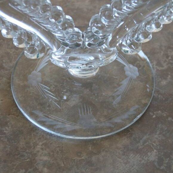 Vintage Susquehanna Double Arm Candle Holder, Taper, Dinner Table Candlelight, - Picture 3 of 3